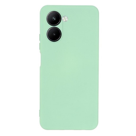 Силіконовий чохол Solid Color Liquid Silicone на Realme C33 - зелений