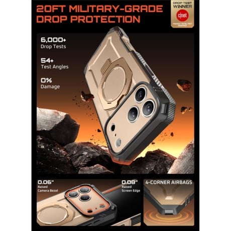 Оригінальний чохол Supcase UB Grip Pro Mag з MagSafe на iPhone 17 Pro Max - Gold