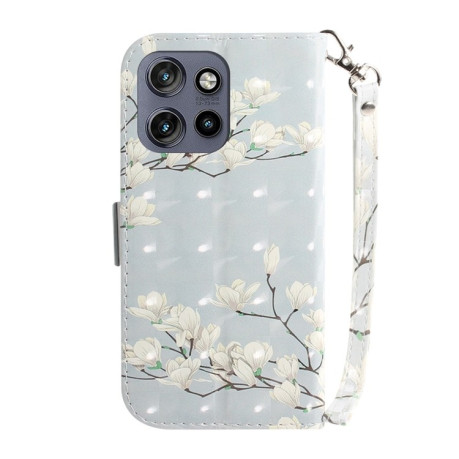 Чехол-книжка 3D Painting для Motorola Edge 50 Neo 5G Global - Magnolia