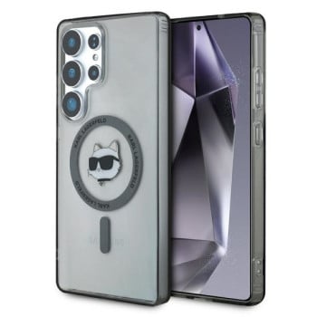 Оригінальний чохол Karl Lagerfeld Button Choupette Head Printed Logo MagSafe для Samsung Galaxy S25 Ultra - Black