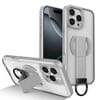 Противоударный чехол Skin-Friendly D-Ring Holder Magnetic с магнитным кольцом для iPhone 16 Pro — серый