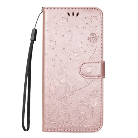 Чохол-книжка Cat and Dog для Xiaomi Redmi Note 14 5G - рожеве золото