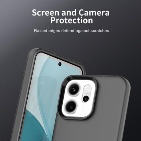 Противоударный чехол Candy Series на OPPO Reno14 5G Global - черный