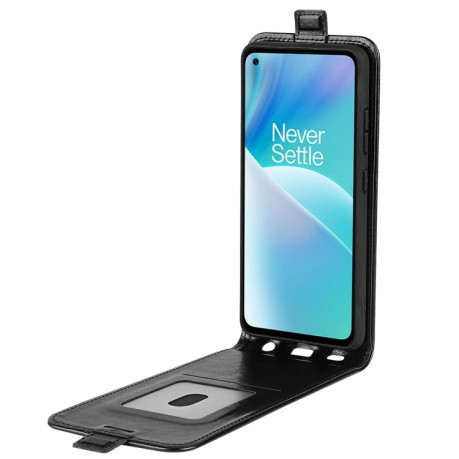 Флип-чехол R64 Texture Single на OnePlus Nord 2T 5G - черный