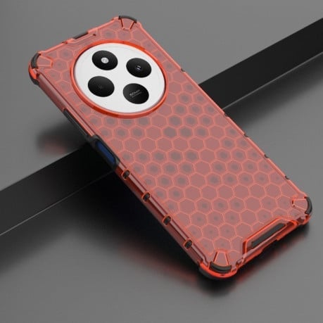 Протиударний чохол Honeycomb на Xiaomi Redmi 14C 4G/Poco C75/Redmi A4 5G - червоний
