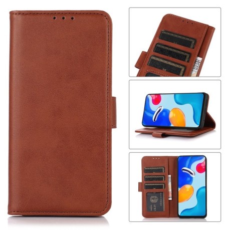 Чехол-книжка Cow Texture Leather для OnePlus 11 5G - коричневый