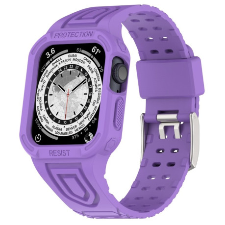 Ремешок Silicone Integrated для Apple Watch Series 8/7 41mm/40mm/38mm - фиолетовый