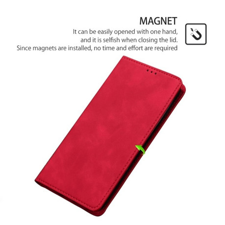 Чохол-книжка Retro Skin Feel Business Magnetic на Realme 12 5G - червоний