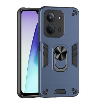 Ударозахисний чохол Metal Ring Holder Xiaomi Redmi 15C 5G / 4G Global 171mm / Poco C85 4G - синій