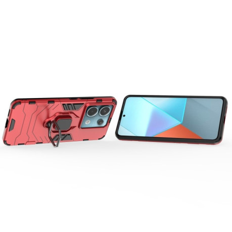 Противоударный чехол HMC 360 Degree Rotating Holder на Xiaomi Redmi Note 13 Pro 5G/Poco X6 5G - красный