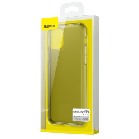 Ультротонкий чехол Baseus Simple Series на iPhone 11 Pro- прозрачно-черный
