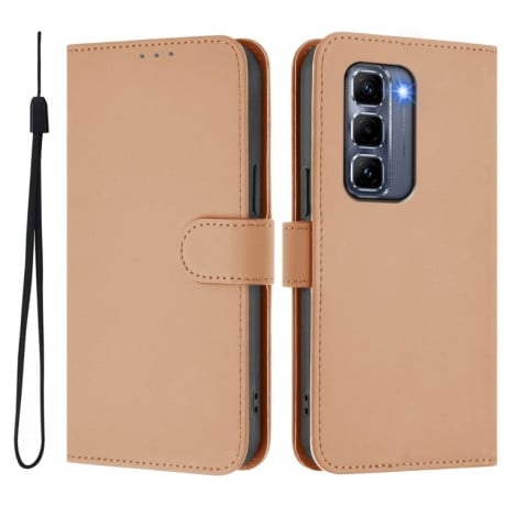 Чехол-книжка Skin Feel Solid Color Leather для Infinix Hot 50 Pro+ - Nude