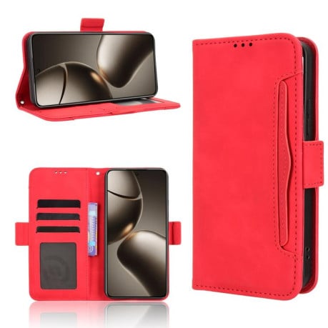 Чехол-книжка Skin Feel Calf на Xiaomi 15T Pro 5G - красный