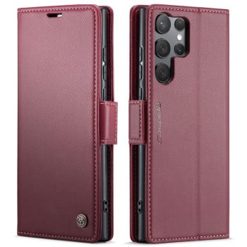 Чохол-книжка CaseMe 023 Butterfly Buckle Litchi RFID Anti-theft Leather  для Samsung Galaxy S25 Ultra 5G - червоний