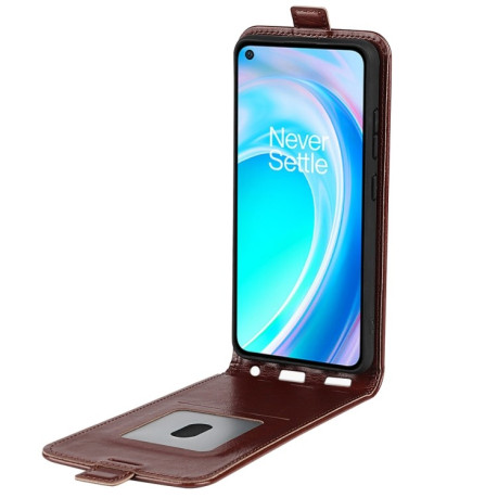 Флип-чехол R64 Texture Single на Realme 9 Pro/OnePlus Nord CE 2 Lite 5G - коричневый