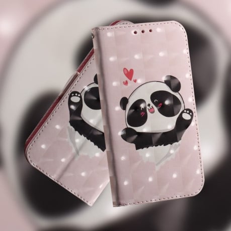 Чехол-книжка 3D Colored Horizontal для Xiaomi Redmi Note 13 Pro 4G / Poco M6 Pro 4G - Panda