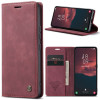 Кожаный чехол CaseMe-013 Multifunctional на Samsung Galaxy A54 - винно-красный