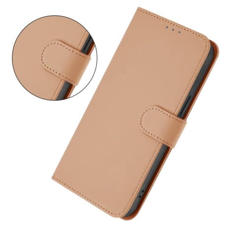 Чехол-книжка с мягким покрытием (Skin Feel) со шнурком на Infinix Smart 10 4G - Nude