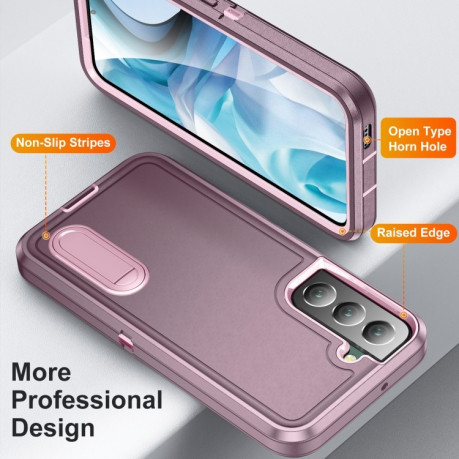 Противоударный чехол 3 in 1 Rugged Holder для Samsung Galaxy S23 5G - фиолетовый