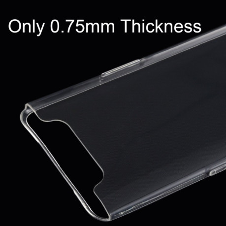 Ультратонкий силиконовый чехол 0.75mm на Samsung Galaxy A80- прозрачный