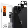 Комплект захисного скла 2шт на камеру Spigen Optik.Tr Camera Lens для iPhone 13 Mini/13 - Black