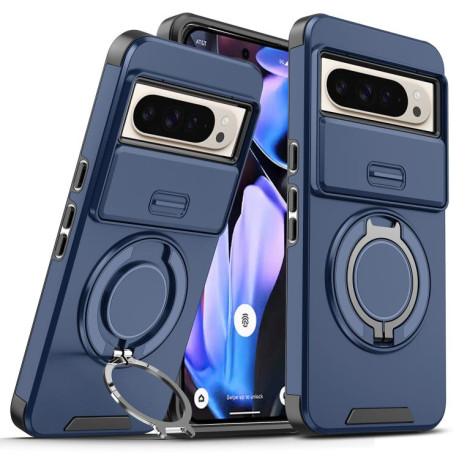 Протиударний чохол Sliding Camshield Ring Holder для Google Pixel 10 Pro XL - синій