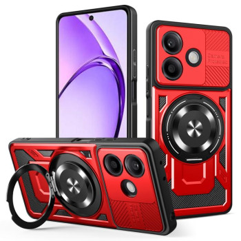 Ударозахисний чохол Armor Rotating Holder MagSafe на OPPO A5 Pro - червоний