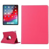 Кожаный чехол Litchi Texture 360 Rotating на iPad Air 13(2024)/Pro 12.9 (2018)- пурпурно-красный