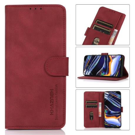 Чехол-книжка KHAZNEH Matte Texture для Samsung Galaxy M53 5G - красный
