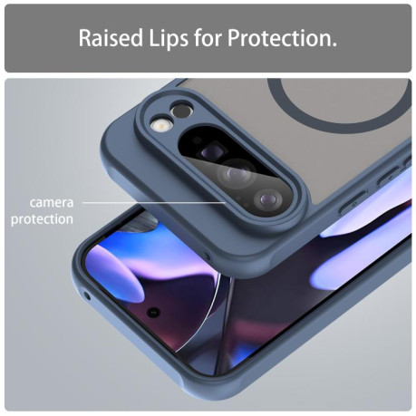 Протиударний чохол Fan Dun Series TPU Hybrid PC Frosted Magsafe для Google Pixel 10 Pro XL - синій