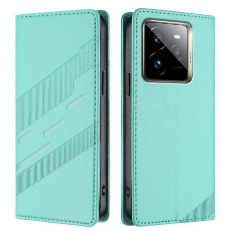 Чехол-книжка Embossed Multi-functional Wallet Retro Leather на Realme GT7 Pro - зеленый