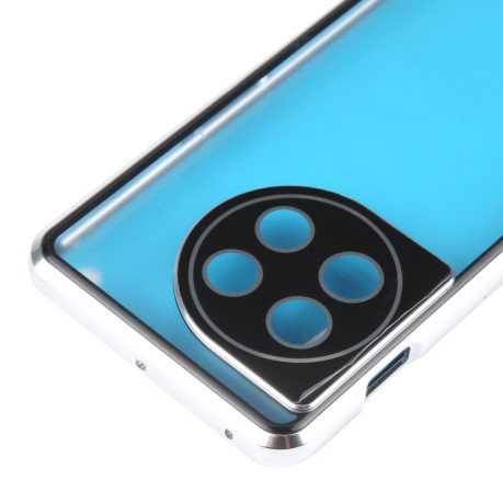 Двусторонний магнитный чехол Magnetic Angular Frame для OnePlus 11 - серебристый
