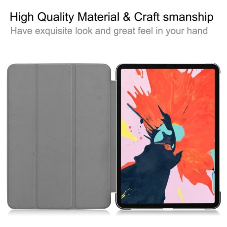 Чехол-книжка Custer Texture  на iPad Pro 12.9 inch 2018-черный