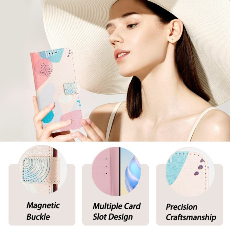 Чохол-книжка Colored Drawing Pattern для iPhone 16e - кольоровий