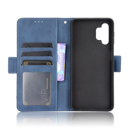 Кожаный чехол-книжка Wallet Style Skin на Samsung Galaxy A32 5G - синий