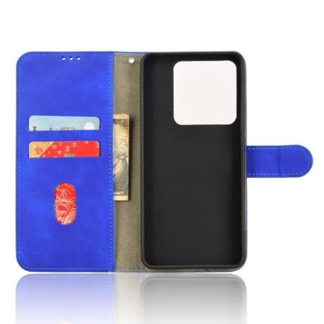 Чехол-книжка Retro Skin Feel Business Magnetic на Xiaomi Poco M7 Pro 5G - синий