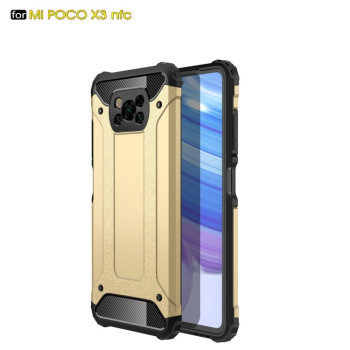 Противоударный чехол Magic Armor на Xiaomi Poco X3 / Poco X3 Pro - золотой