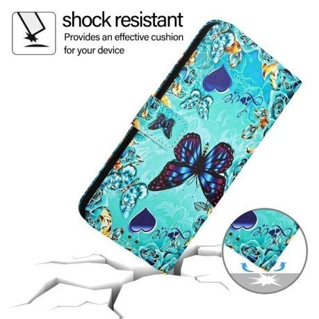 Чохол-книжка Colored Drawing Pattern Plain Weave Leather для Xiaomi 14T Pro - Love Butterfly