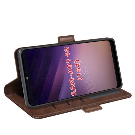 Чохол-книжка Dual-side Magnetic Buckle для Samsung Galaxy A03/A04E - коричневий