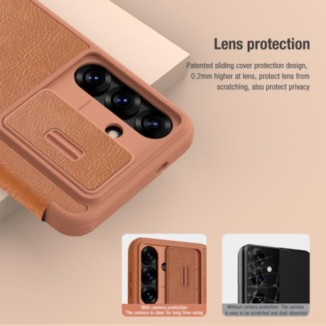 Чохол-книжка Nillkin Qin Series для Samsung Galaxy S25+ 5G - чорний