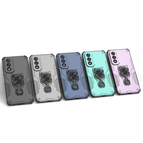 Противоударный чехол Metal Kickstand TPU Hybrid PC на OnePlus Ace 5 Ultra / Nord 5 - серый