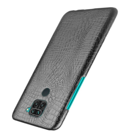 Ударопрочный чехол Crocodile Texture на Xiaomi Redmi Note 9 / Redmi 10X - черный