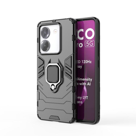 Протиударний чохол HMC 360 Degree Rotating Holder на Xiaomi Poco M7 Pro 5G - чорний