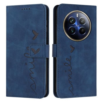 Чохол-книжка в стилі Retro м'яке покриття Skin Feel серія Amile на Realme 12 Pro / 12 Pro+ - синій