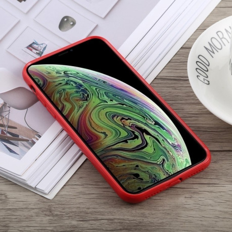Противоударный чехол Acrylic + TPU Shockproof Case на iPhone XS Max-красный