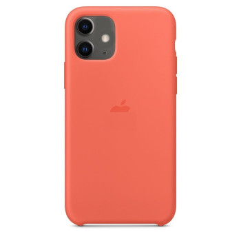 Силиконовый чехол Silicone Case Clementine (Orange) на iPhone 11-премиальное качество