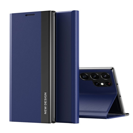 Чехол-книжка Electroplated Ultra-Thin для Samsung Galaxy S24 Ultra 5G - синий