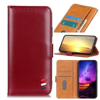 Чохол-книжка 3-Color Pearl на Xiaomi Redmi Note 11 Pro 5G (China)/11 Pro+ - винно-червоний