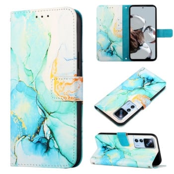 Чохол-книжка PT003 Marble Pattern для Xiaomi 12T/12T Pro/Redmi K50 Ultra - Green LS003