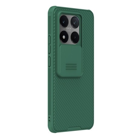 Ударозащитный чехол NILLKIN CamShield Pro на Xiaomi 14T Pro - зеленый